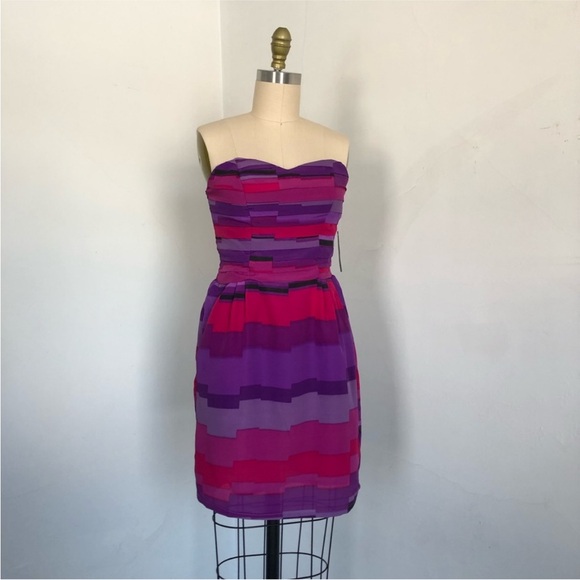 NWT Flynn & Rose Strapless Dress Size 4P - Picture 2 of 7